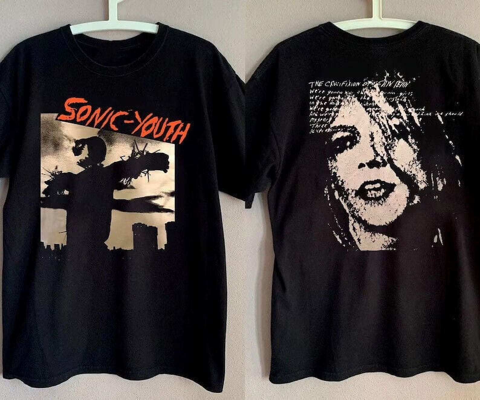 1985 Sonic Youth Bad Moon Rising Album Promo T-Shirt For 1985 Sonic Youth Bad Moon Rising Album Promo T-Shirt For