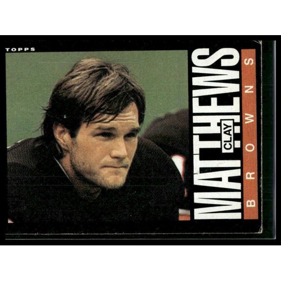1985 Topps Clay Matthews #230 Cleveland Browns Football Card Excellent