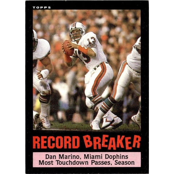 1985 Topps Football Card Dan Marino Record Breaker #4 EX-MT