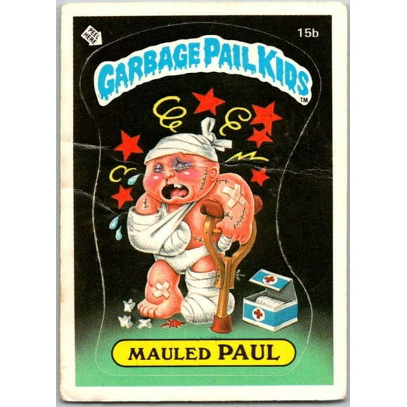 1985 Topps Garbage Pail Kids Series 1 #15b Mauled Paul V44408