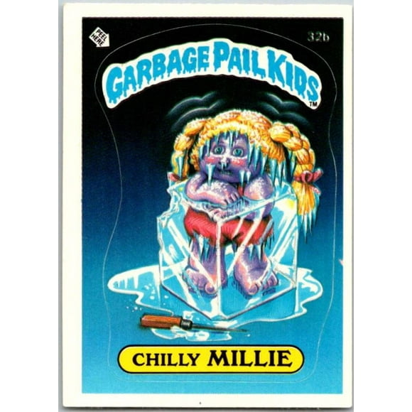 1985 Topps Garbage Pail Kids Series 1 #32b Chilly Millie V44591