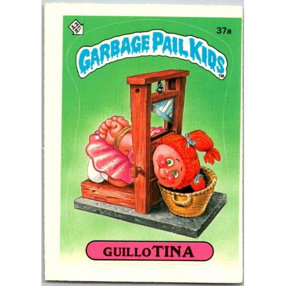 1985 Topps Garbage Pail Kids Series 1 #37a Guillo Tina V44631
