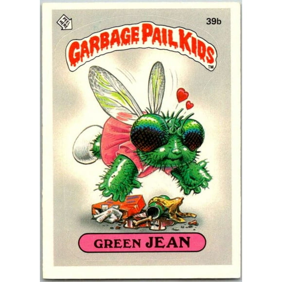 1985 Topps Garbage Pail Kids Series 1 #39b Green Jean V44654