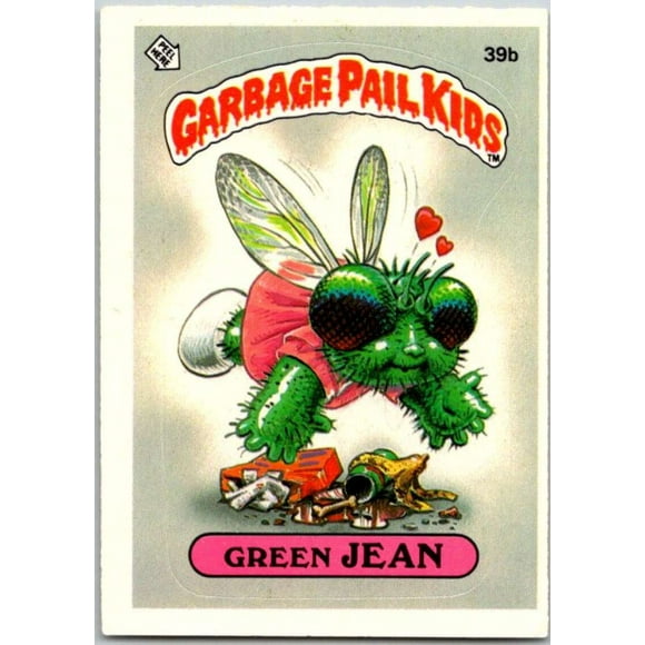 1985 Topps Garbage Pail Kids Series 1 #39b Green Jean V44657