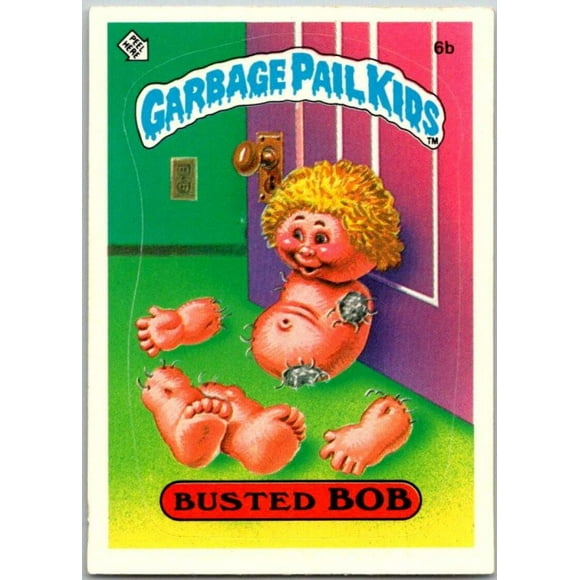 1985 Topps Garbage Pail Kids Series 1 #6b Busted Bob V44315