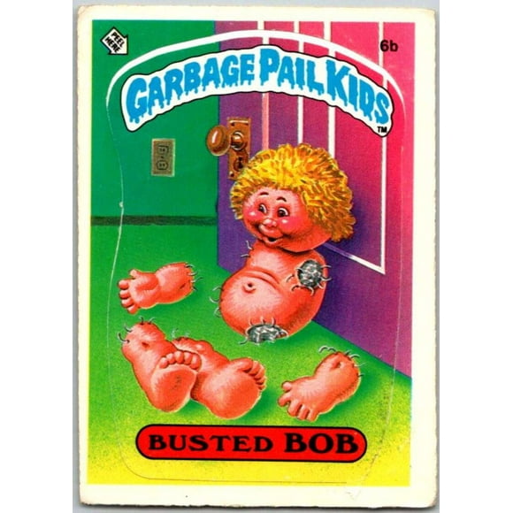 1985 Topps Garbage Pail Kids Series 1 #6b Busted Bob V44316