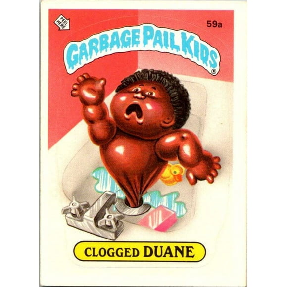1985 Topps Garbage Pail Kids Series 2 #59a Clogged Duane V72740