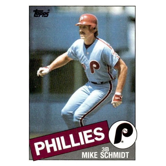 1985 Topps Mike Schmidt #500 Philadelphia Phillies Baseball Card