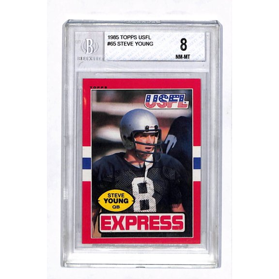 1985 Topps USFL Steve Young #65 Los Angeles Express USFL Football Trading Card