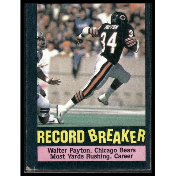 1985 Topps Walter Payton #6 Chicago Bears Football Card