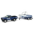thumbnail image 1 of 1/64 1985 Toyota SR5 Pickup Truck Speed Boat Blue Johnny Lightning JLSP399, 1 of 5