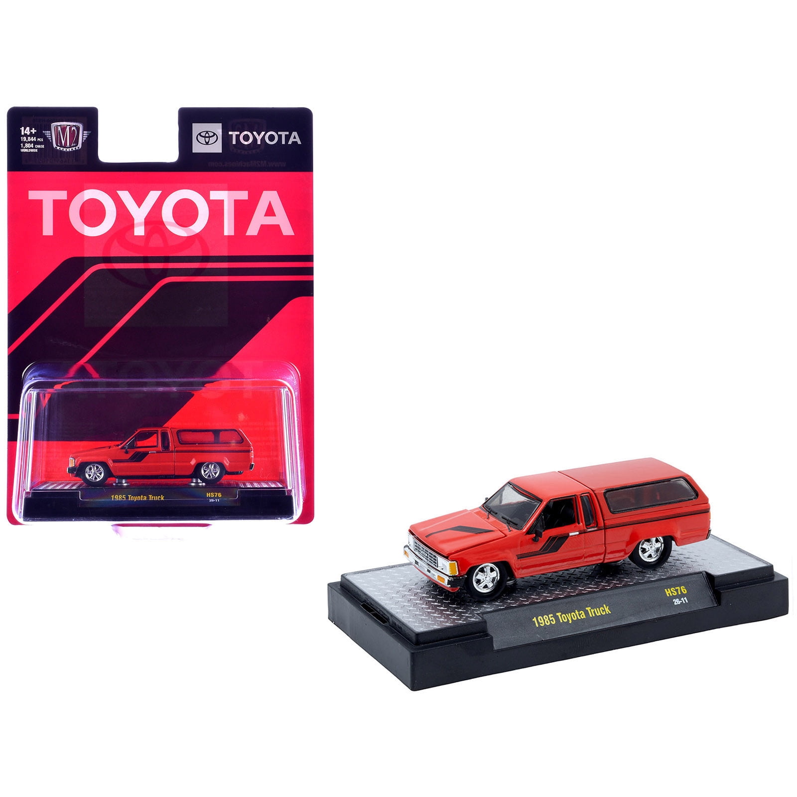 1985 トヨタ・トラック ウィズ/キャンパーシェル -　レッド(チェイスカー) 1985 Toyota SR5 Pickup Truck with Camper Shell Red with Black