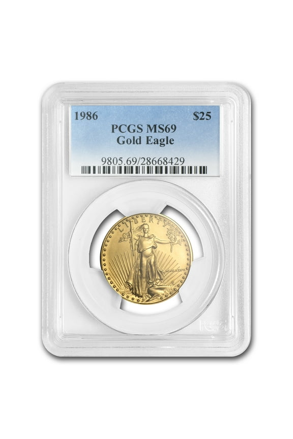 1986 1/2 oz American Gold Eagle MS-69 PCGS