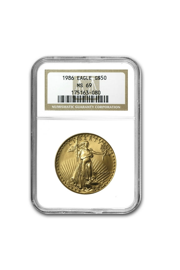 1986 1 oz American Gold Eagle MS-69 NGC