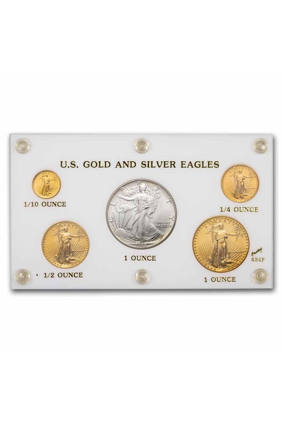1986 5-Coin Gold & American Silver Eagle Set BU