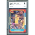 thumbnail image 1 of 1986-87 Fleer #131 James Worthy Rookie Card BGS BCCG 9 Near Mint+, 1 of 2