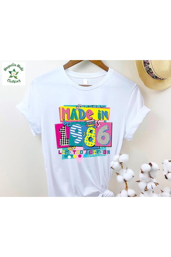 1986 Birthday Shirt, 39th Birthday Shirt, Made in 1986 Limited Edition Shirt, Birthday Party Apparel, 1986 Year Model, Live Since 1986 Tee All Size S-5Xl