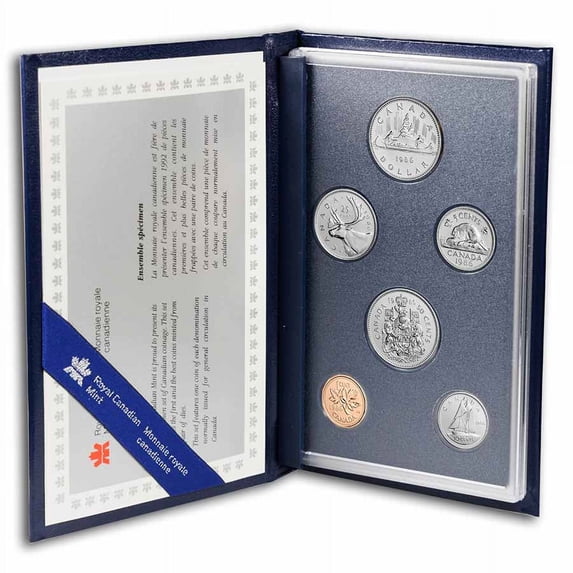 1986 Canada 6-Coin Specimen Set (Box & COA)