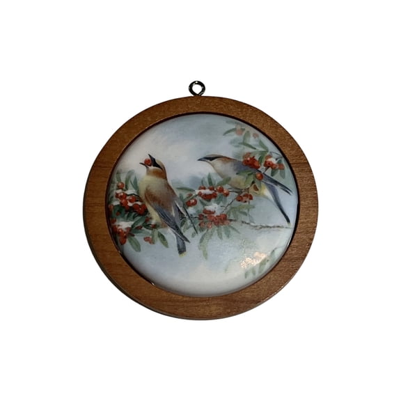 1986 Cedar Waxwing Bird (Holiday Wildlife) Hallmark Keepsake Christmas Tree Ornaments QX3216