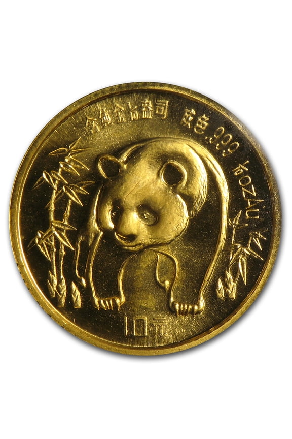 1986 China 1/10 oz Gold Panda BU (Sealed)