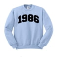 thumbnail image 1 of 1986 College Style Sweatshirt Unisex Medium Light Blue, 1 of 5