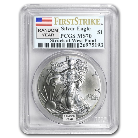 1986-Current Silver Eagle MS-70 NGC/PCGS (Random Year, Spotted)