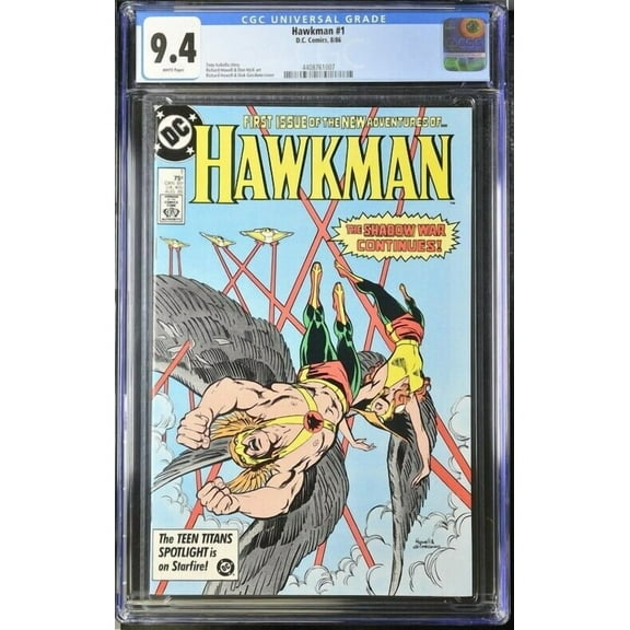 1986 DC Comics #1 Hawkman CGC 9.4