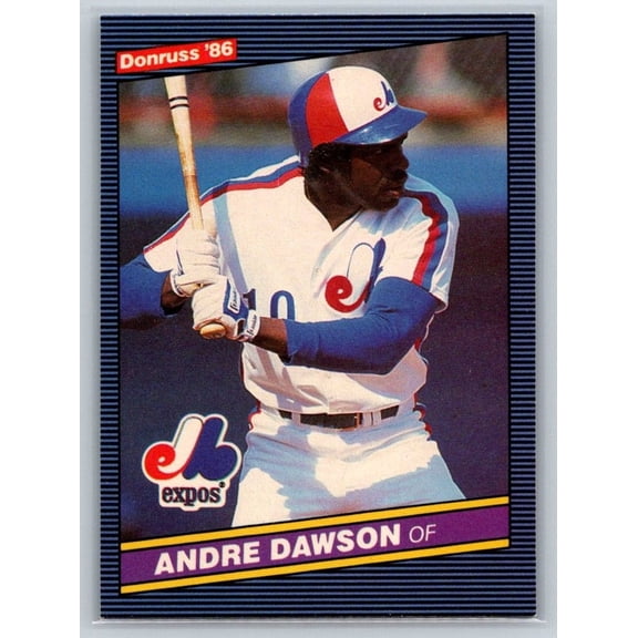 1986 Donruss Andre Dawson #87 Montreal Expos Baseball Card