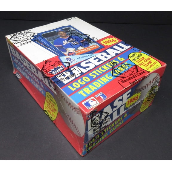 1986 Fleer Baseball Unopened Wax Box (FASC)