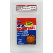 1986 Fleer Basketball Wax Pack - Encapsulated / Graded PSA 8 D. Wilkins RC Sticker On Back Michael Jordan RC