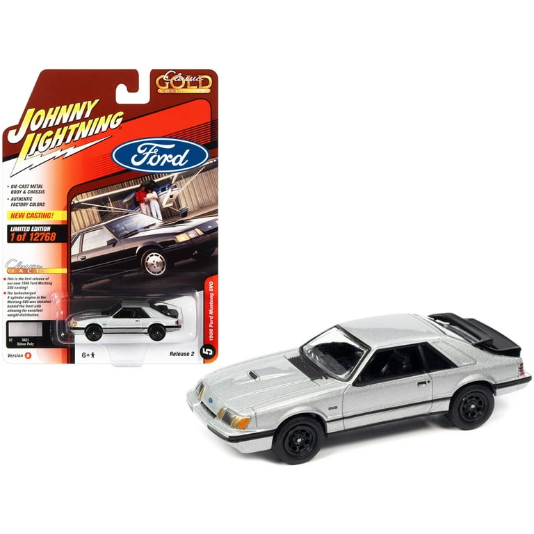 Johnny Lightning 1986 Ford Mustang SVO Diecast Model Car