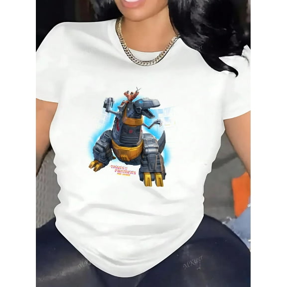 1986 Grimlock Transformers The Mighty Dinobot Leader Fan Graphic T-Shirt Unisex, for men & women, up to size 5XL