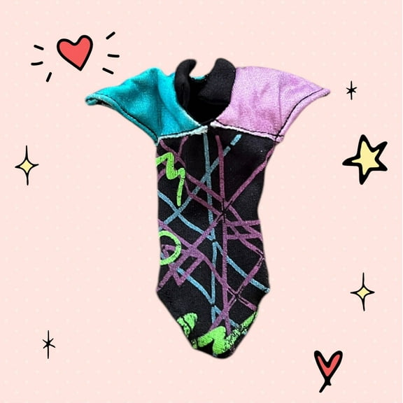 1986 Jem & the Holograms SYNERGY Doll Replacement Clothes Hasbro Leotard