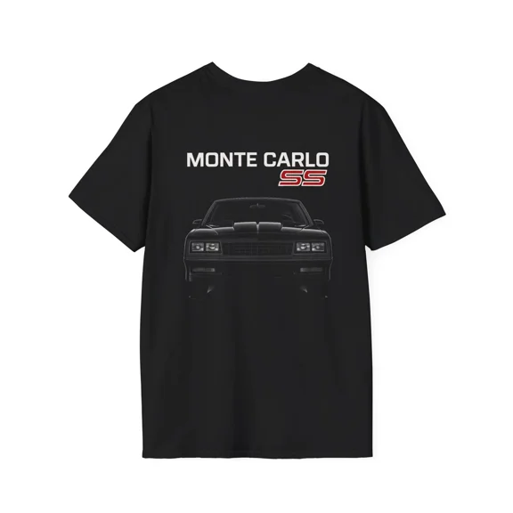 1986 Monte Carlo SS T-shirt Retro Chevy Muscle Car Front View Tee