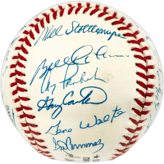 1986 New York Mets Team Autographed Official NL Baseball With 31 Signatures Including Gary Carter PSA/DNA #W03527
