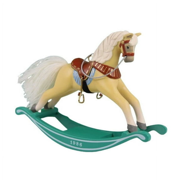 1986 Rocking Horse (Rocking Horse) Hallmark Keepsake Christmas Tree Ornament - QX4366