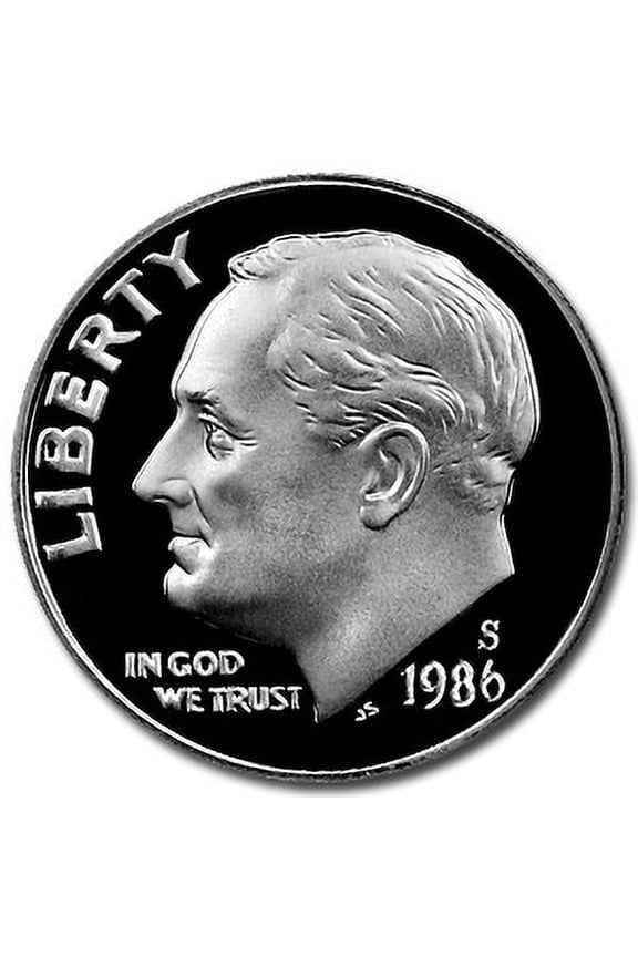 1986-S Roosevelt Dime Gem Proof