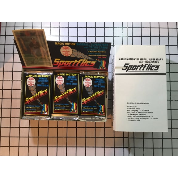 1986 SPORTFLICS BASEBALL BOX 36 NEW PACKS ROOKIE CARD JOSE CANSECO RC NOLAN RYAN