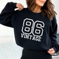 thumbnail image 1 of 1986 Sweatshirt, Vintage Inspired Distressed Birthday Sweatshirt, Vintage 1986, Born in 1986, Birth Year, Trendy Aesthetic Crewneck Sweatshirt All Size S-5XL, 1 of 5
