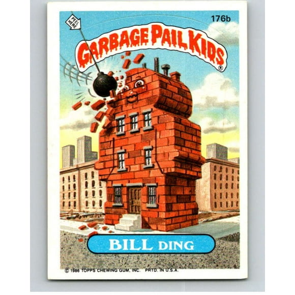 1986 Topps Garbage Pail Kids Series 5 #176B Bill Ding V73171