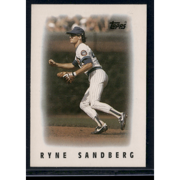 1986 Topps Mini Ryne Sandberg #39 Baseball Card Near Mint Or Better