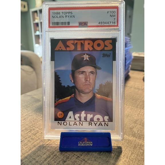 Graded 1986 Topps Nolan Ryan #100 PSA 7 Baseball Card