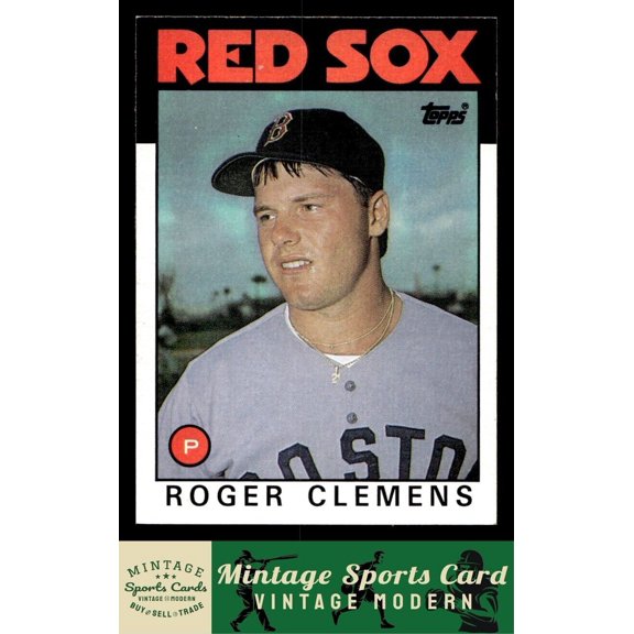 1986 Topps Roger Clemens #661 Boston Red Sox Baseball Card