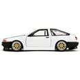thumbnail image 1 of 1986 Toyota Trueno (AE86) RHD (Right Hand Drive) White with Black Hood "JDM Tuners" Series 1/24 Diecast Model Car by Jada, 1 of 2