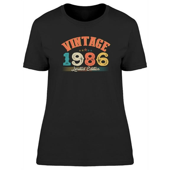 1986 Vintage   T-Shirt Women -Image by Shutterstock, Female 3X-Large