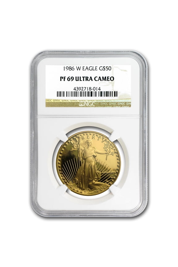 1986-W 1 oz Proof American Gold Eagle PF-69 UCAM NGC