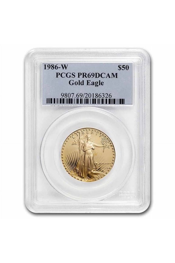 1986-W 1 oz Proof American Gold Eagle PR-69 DCAM PCGS