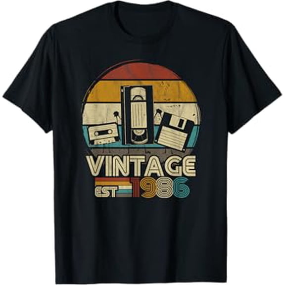1986 vintage birthday retro Edition men woman gift T-Shirt