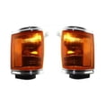 thumbnail image 1 of For 1987 1988 Toyota Pickup Pair Corner Lights Driver and Passenger Side Amber Lens With Chrome Trim 2WD Deluxe/SR5/SRT TO2520117, TO2521119 | 81620-89164, 81610-89164, 1 of 6