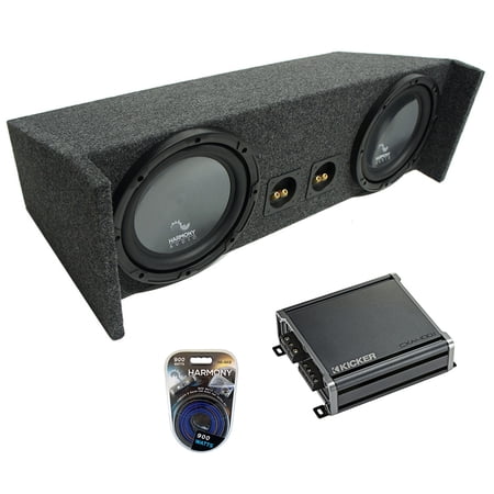 1987-2006 Jeep Wrangler YJ TJ Harmony R104 Dual 10" Custom Sub Box & CXA4001 Amp